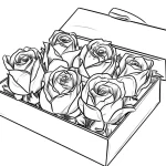coloriage Rose gratuit pour enfants