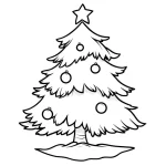 coloriage Sapin pour enfant de 5 ans