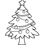 coloriage Sapin pour enfant de 4 ans