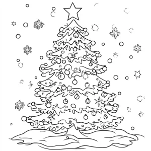 coloriage Sapin pour enfant de 5 ans