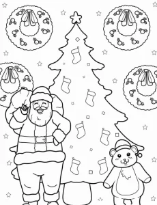 coloriage Sapin pour enfant de 5 ans