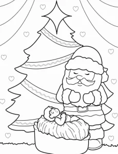 coloriage Sapin a imprimer gratuitement