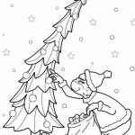 coloriage Sapin pour enfant