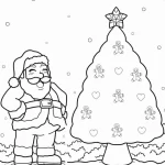coloriage Sapin pour enfants a imprimer gratuit