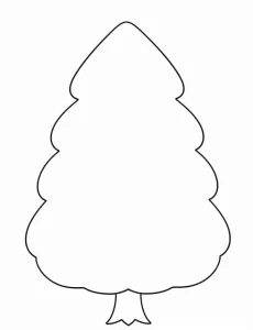 coloriage Sapin à imprimer pour enfants