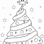 coloriage Sapin pour enfant de 2 ans