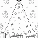 coloriage Sapin pour bebe a imprimer