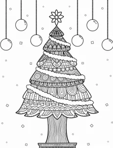 imprimer coloriage Sapin gratuit