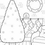 coloriage Sapin à imprimer pour enfant de 12 ans