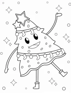 coloriage Sapin pour enfant a imprimer gratuit