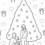 coloriage Sapin à imprimer pour enfant de 9 ans