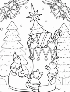 imprimer coloriage Sapin gratuit