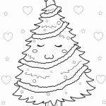 imprimer coloriage Sapin pour enfant