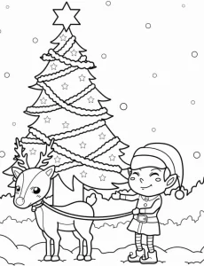coloriage Sapin a imprimer gratuitement