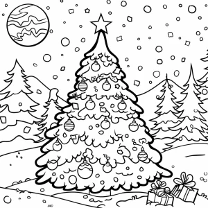 coloriage Sapin de Noël a colorier en ligne