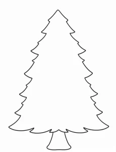 image pour coloriage Sapin enfant