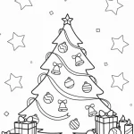 coloriage Sapin à imprimer pour enfant de 10 ans