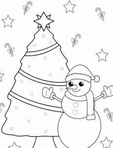 coloriage Sapin pour enfant a imprimer gratuit