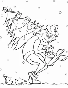 coloriage Sapin pour enfants à imprimer