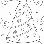 coloriage Sapin pour enfant de 7 ans