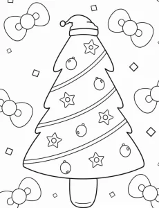 coloriage Sapin pour enfant de 7 ans