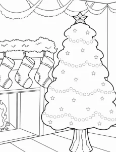 coloriage Sapin educatif pour enfant