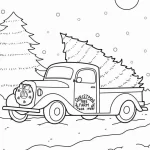 coloriage Sapin pour enfant de 2 ans