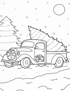 coloriage Sapin pour enfant de 2 ans