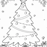 coloriage Sapin pour enfant de 5 ans