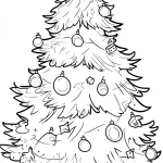 coloriage Sapin et dessin a imprimer