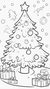coloriage Sapin à imprimer