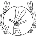coloriage Simon à imprimer