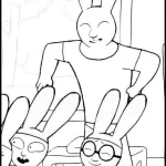 coloriage Simon à imprimer pour enfant de 3 ans