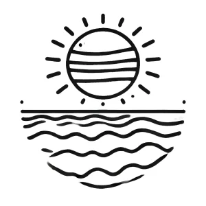 coloriage Soleil a imprimer pour enfant de 4 ans