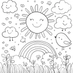 coloriage Soleil gratuit a imprimer