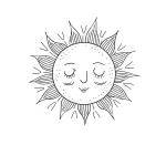 coloriage Soleil pour enfants a imprimer