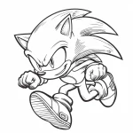 télécharger coloriage Sonic gratuit