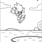 coloriage Sonic pour enfants