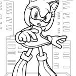 coloriage Sonic à imprimer pdf