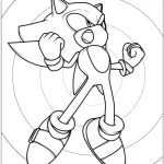 coloriage Sonic d