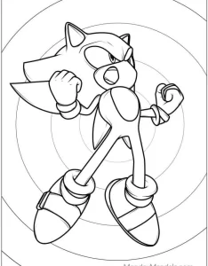 coloriage Sonic d