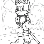 imprimer coloriage Sonic