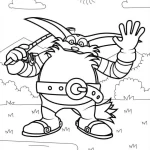 coloriage Sonic a imprimer gratuitement