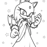 coloriage Sonic de pour enfants