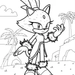 coloriage Sonic pour enfants à télécharger