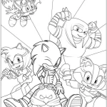 coloriage Sonic pour enfants à télécharger