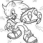 coloriage Sonic et dessin a imprimer