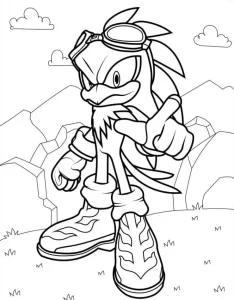 coloriage Sonic et dessin a imprimer