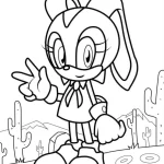 coloriage Sonic à imprimer pour enfant de 2 ans