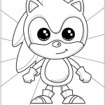 coloriage Sonic en ligne pour enfant